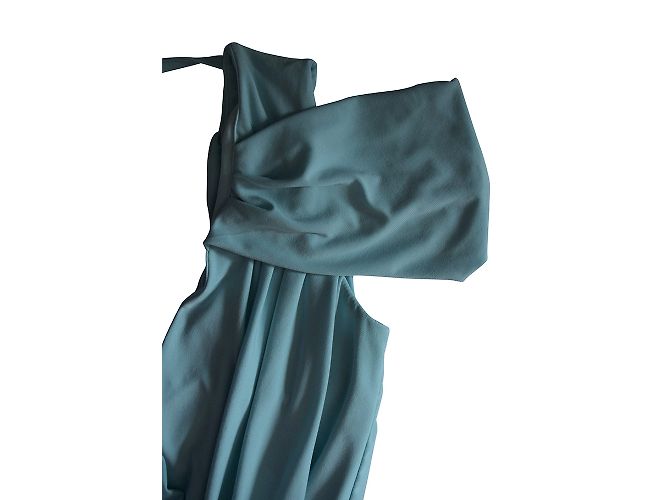 Vestido Asos Azul Efecto Envolvente - vista 3