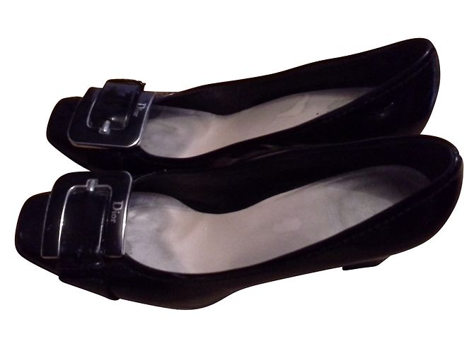 Décolleté Dior in vernice nera 40 Nero - vista 2