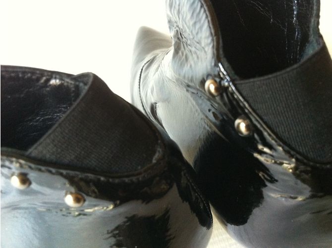 Autre Marque Botines STRATEGIA de charol negro - vista 6