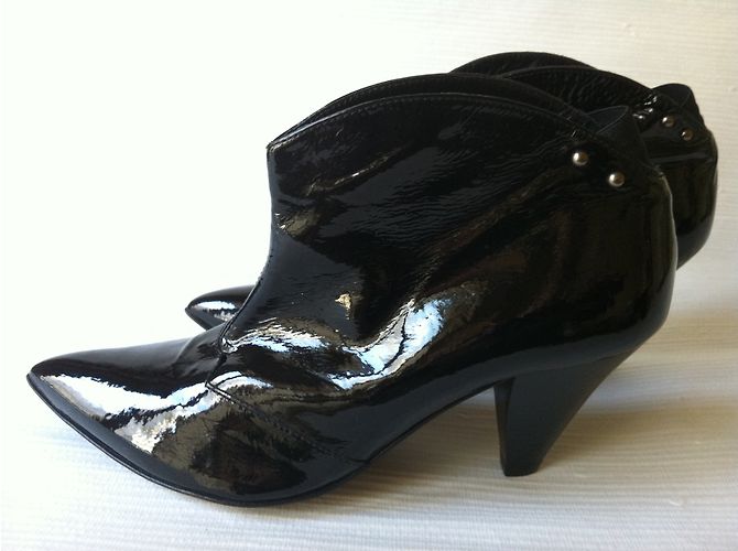 Autre Marque Botines STRATEGIA de charol negro - vista 7