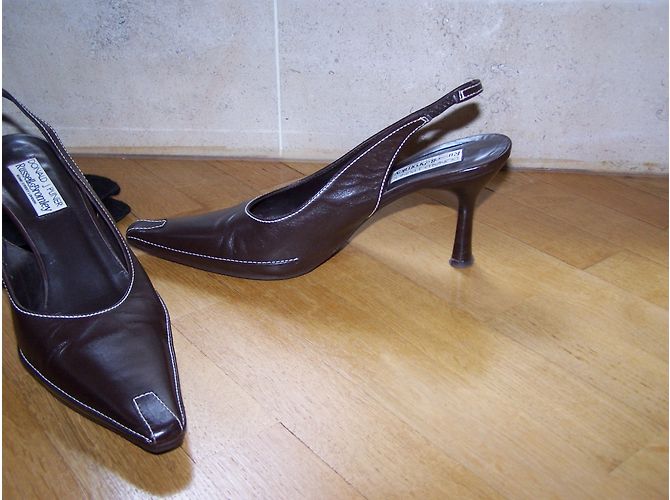 Sandali Russell & Bromley in pelle marrone - vista 5