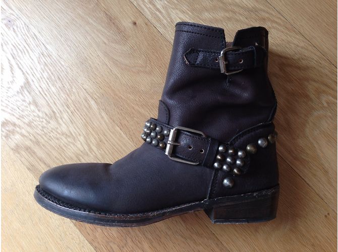 Ash Vicious Lederstiefel schwarz Größe 38 - Ansicht 6