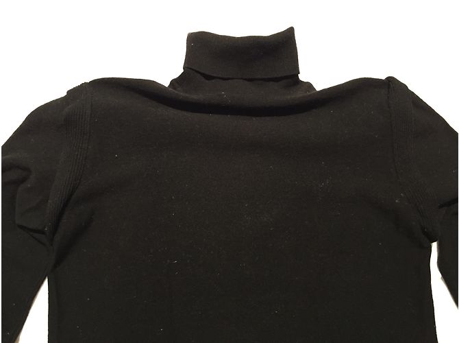 Sonia Rykiel Rollkragenpullover aus Wolle Schwarz - Ansicht 4