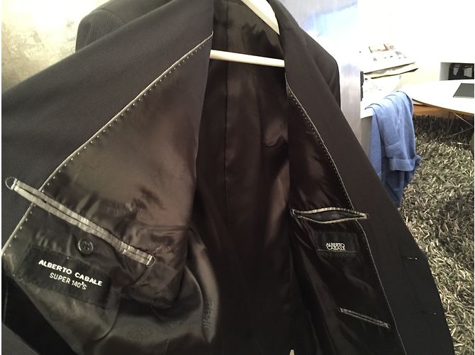 Autre Marque Grey Polyester Suit Size 52 - view 4