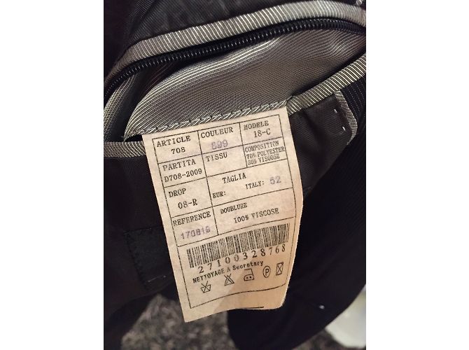 Autre Marque Grey Polyester Suit Size 52 - view 6