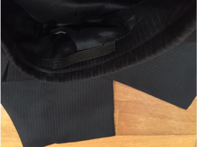 Massimo Dutti Blue Polyester Suit Size 54 - view 5