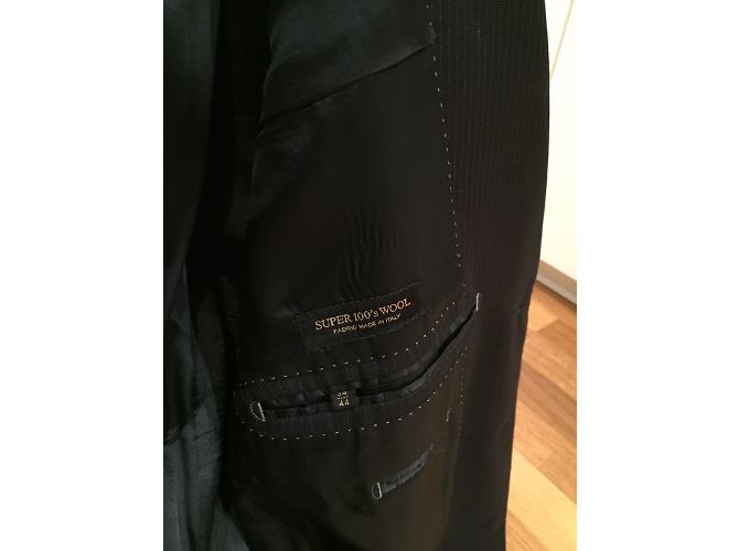 Massimo Dutti Blue Polyester Suit Size 54 - view 6