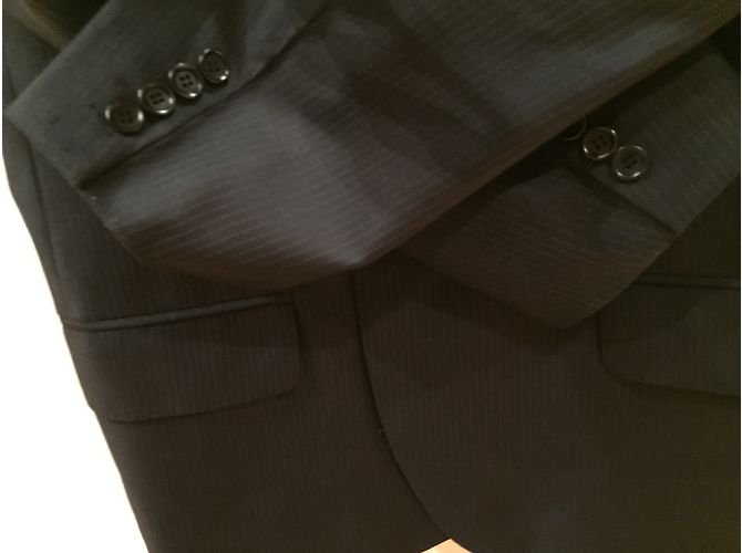 Massimo Dutti Blue Polyester Suit Size 54 - view 8