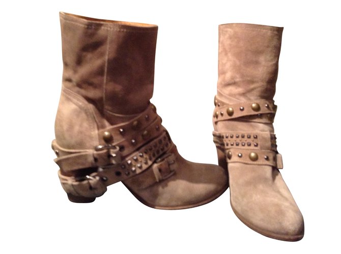 Vero Cuoio Botas Beige - vista 2