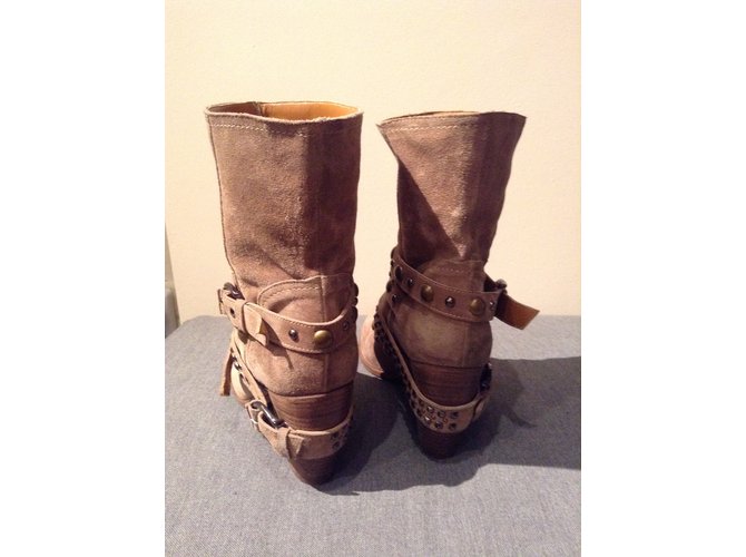 Vero Cuoio Botas Beige - vista 7