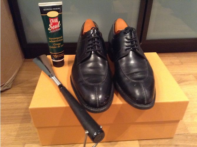 Autre Marque Loding Denley chaussures en cuir noir - vue 3