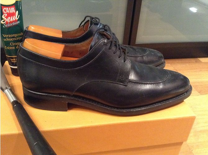 Autre Marque Loding Denley chaussures en cuir noir - vue 4