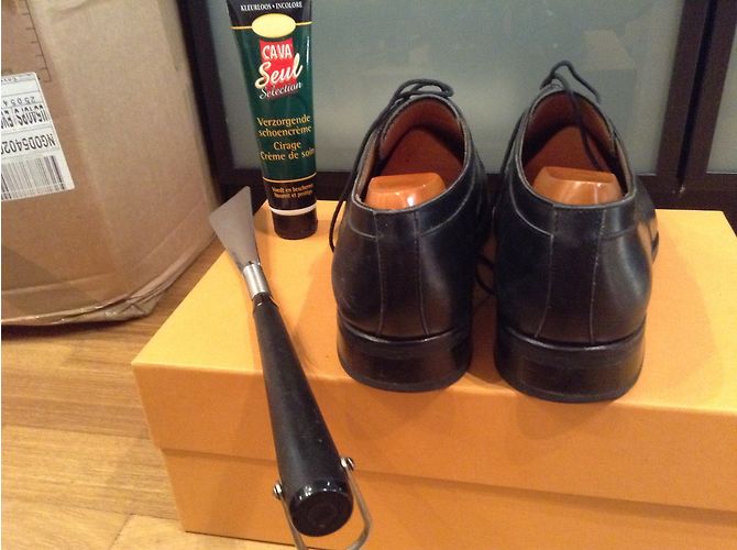 Autre Marque Loding Denley chaussures en cuir noir - vue 5