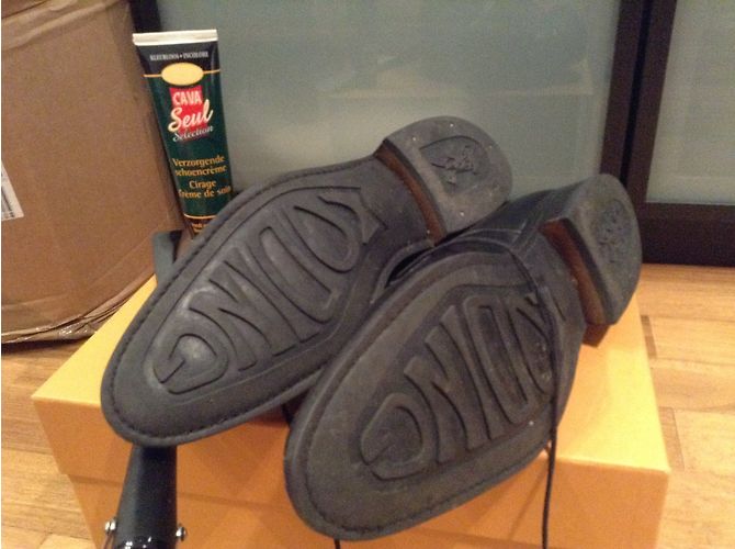 Autre Marque Loding Denley chaussures en cuir noir - vue 6