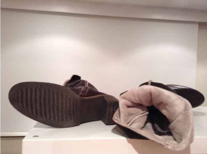 Autre Marque Botas Kukoa de piel marrón Castaño - vista 8