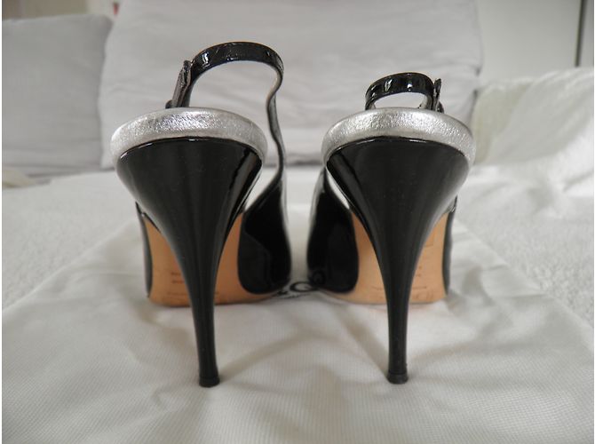 Sandali Dolce & Gabbana in vernice nera 39 Nero - vista 3