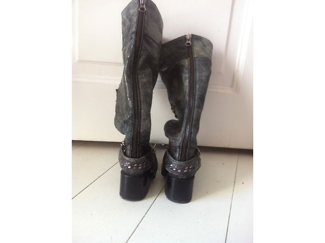 Botas Sendra Harley Rock Spirit Gris Cuero 36 - vista 2