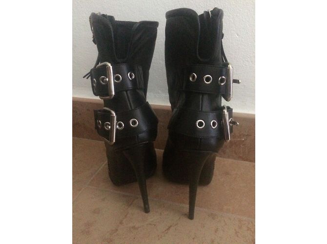 Stivaletti Giuseppe Zanotti in pelle nera Nero - vista 3