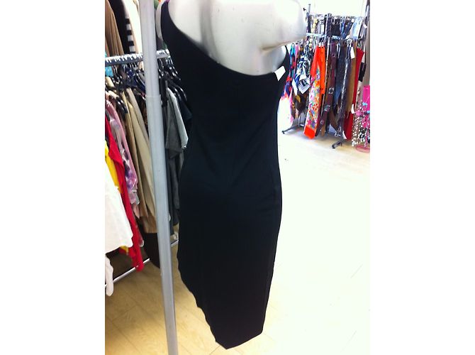 Autre Marque Schwarzes Rayon Kleid Größe 38 40 - Ansicht 3