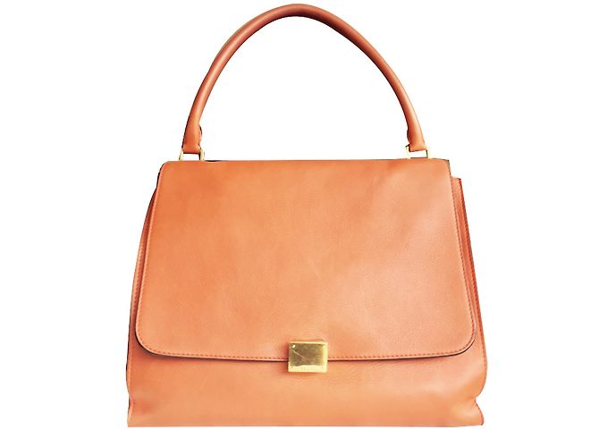 Borsa Céline Arancione in pelle Grand Modèle - vista 2