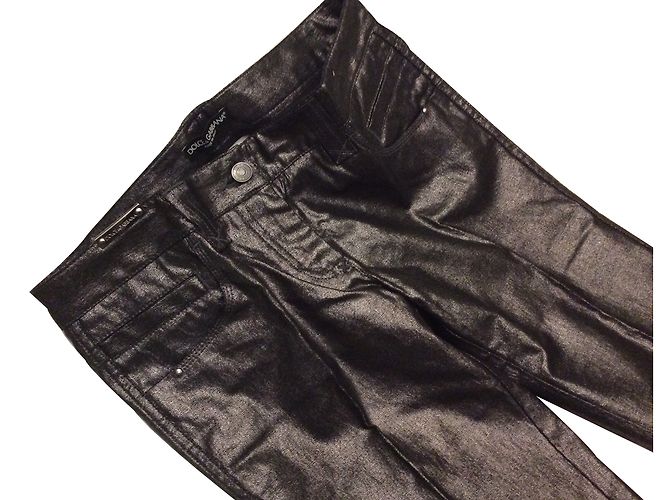 Dolce & Gabbana Hose Silber Gerade Schnitt - Ansicht 2
