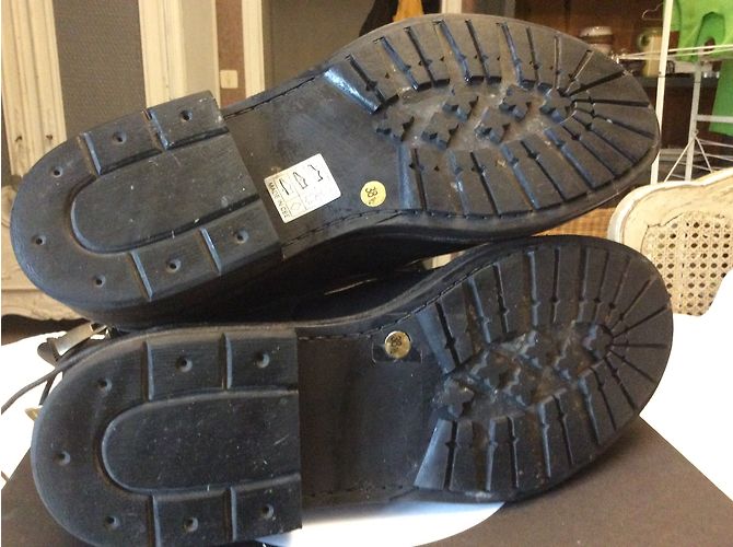 Autre Marque Botines de piel negra Negro - vista 7