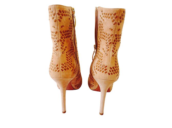 Botines Alexandre Birman Bota Salto Alto de gamuza - vista 3