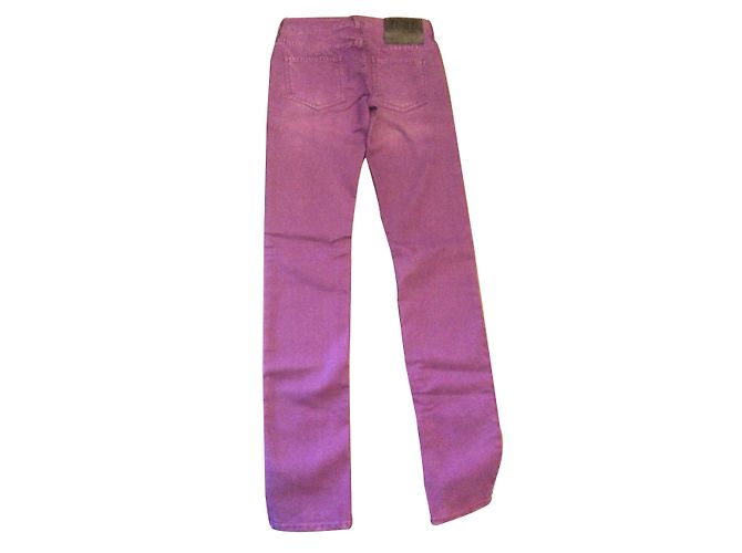 Just Cavalli Jeans Gerade Schnitt Violet Baumwolle Größe 36 Lila - Ansicht 2