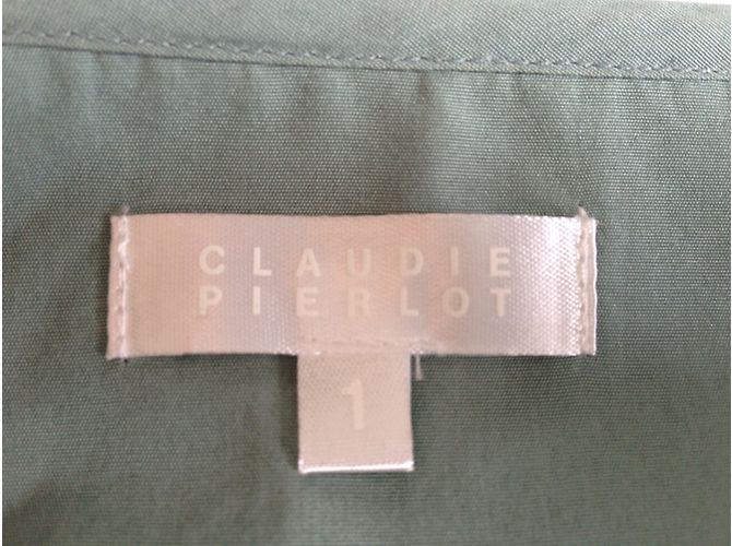Falda Claudie Pierlot Verde Almendra con Volantes Talla 1 - vista 4