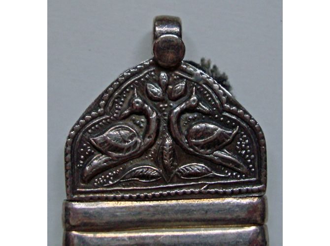 Autre Marque Bracciale largo in argento stile orientale - vista 3