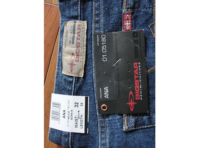 Autre Marque Jeans BigStar Ana Taglio Retto Blu Cotone - vista 4