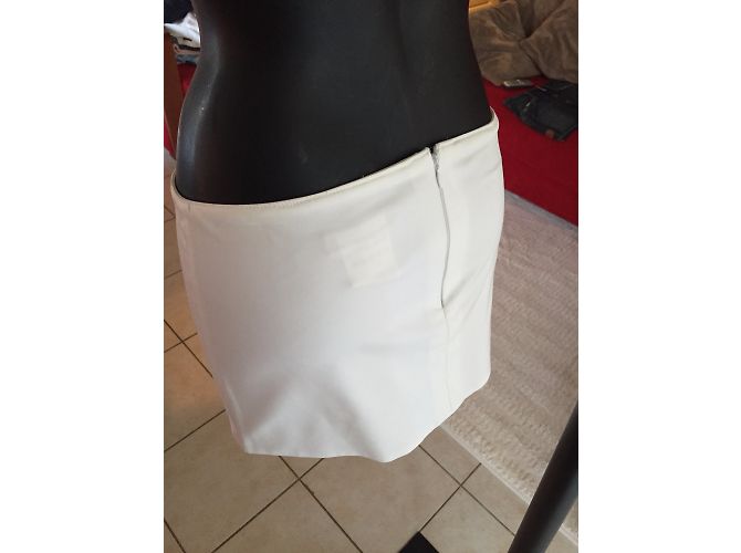 Gonna corta bianca in cotone Dsquared2 Bianco - vista 4