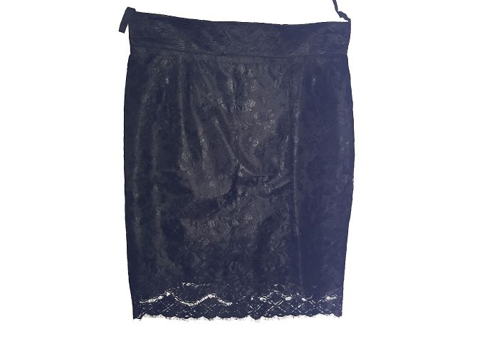Falda de encaje negro Moschino - vista 2