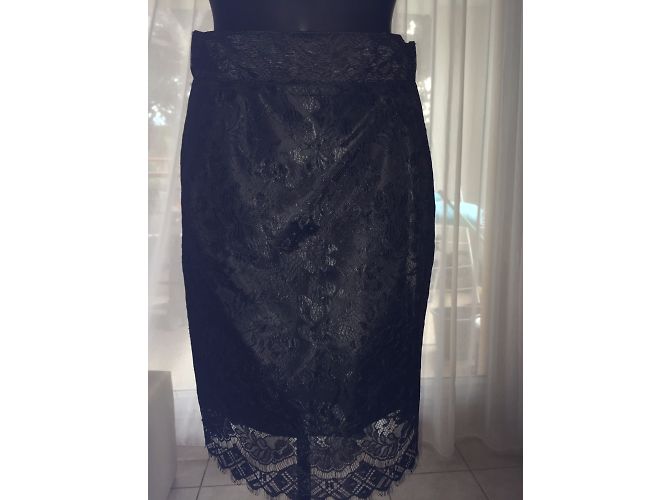 Falda de encaje negro Moschino - vista 4