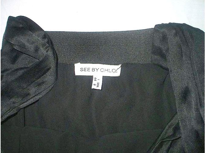 Top de seda negro See by Chloé - vista 4