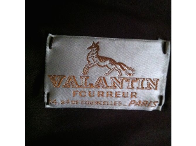Autre Marque Abrigo de visón marrón Valantin Fourreur Paris Castaño - vista 8