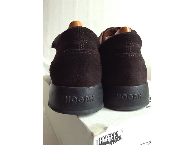 Hogan Scarpe stringate in pelle scamosciata marrone 37 - vista 6