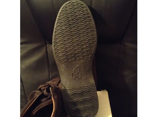Hogan Scarpe stringate in pelle scamosciata marrone 37 - vista 7
