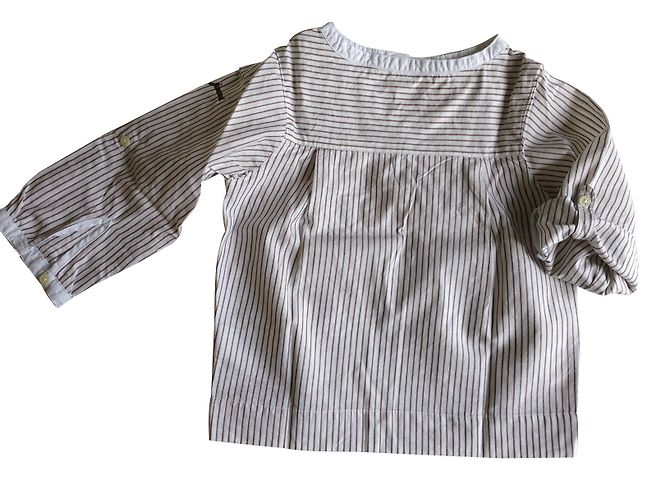 Chemise Jacadi en coton taupe 18 mois - vue 2