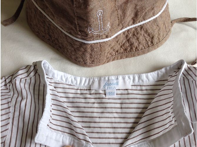 Chemise Jacadi en coton taupe 18 mois - vue 3