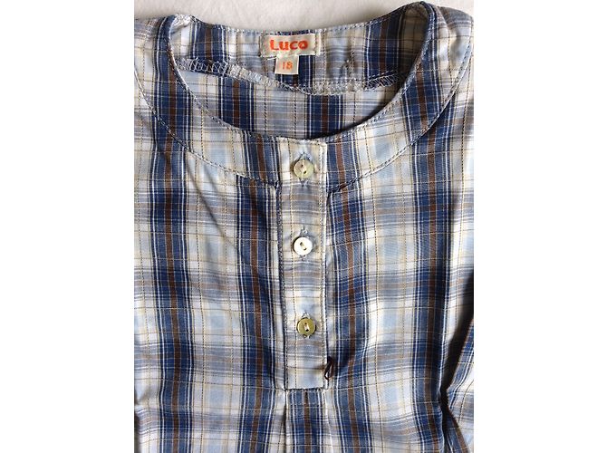 Autre Marque Blouse mixte LUCO en coton 18 mois Multicolore - vue 3