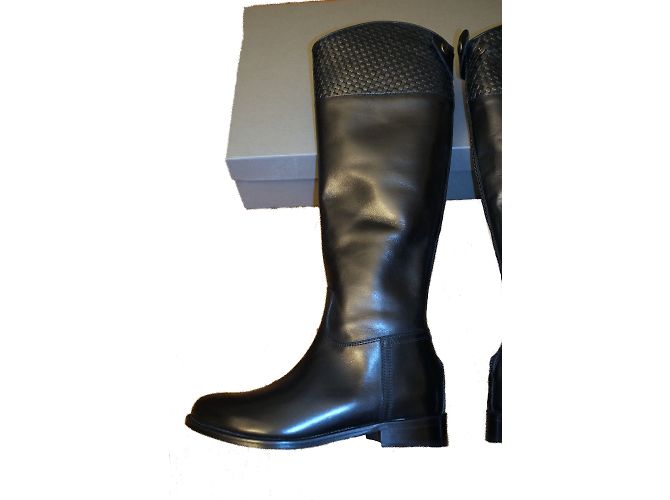 Botas Cavalières Stéphane Kelian de cuero negro - vista 2