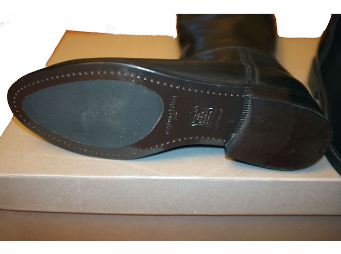 Botas Cavalières Stéphane Kelian de cuero negro - vista 3