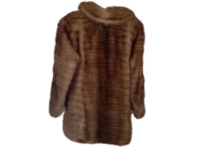 Autre Marque Nerzjacke in Caramel Größe 40 42 Karamell - Ansicht 2