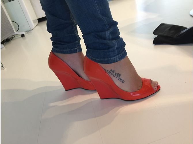 Jimmy Choo Absatzschuhe Orange Lackleder - Ansicht 6
