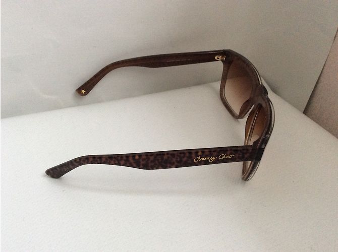 Jimmy Choo Sonnenbrille Eckig Leopardenmuster Leopardenprint - Ansicht 2