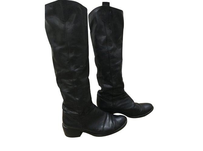 Gaia d'Este Botas Negro - vista 2