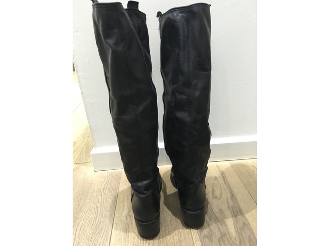 Gaia d'Este Botas Negro - vista 4