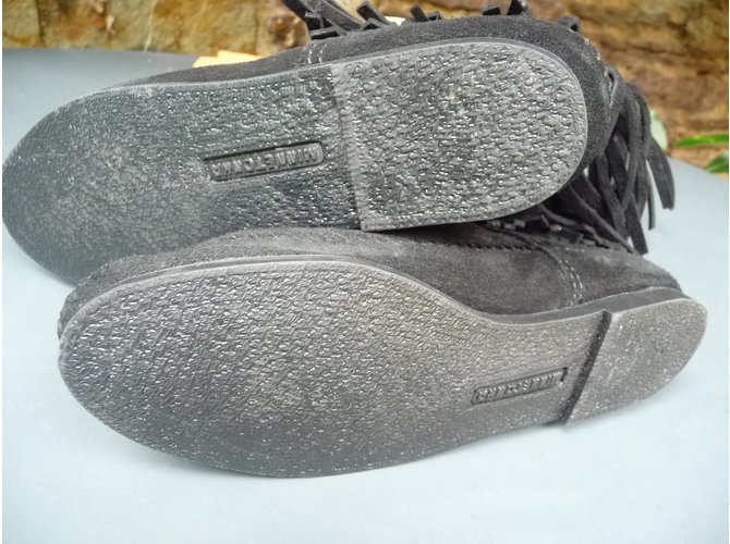 Minnetonka Botas Negro - vista 6