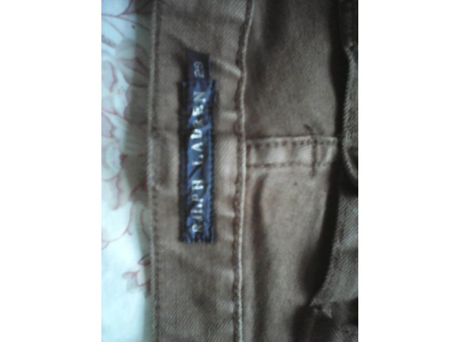 Calça Ralph Lauren de Algodão Caramelo - vista 4